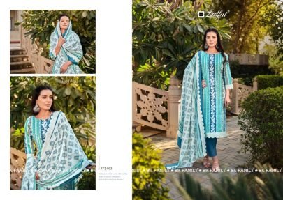 new collection zulfat kashish pure cotton dress material from fab funda