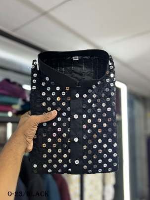 New Design Black Kurta and Pyjamas Set