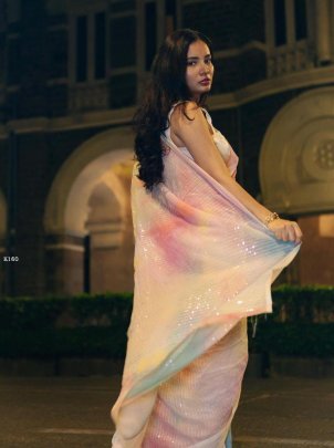 New Designer Digital Printed Saree With Blouse