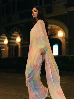 New Designer Digital Printed Saree With Blouse