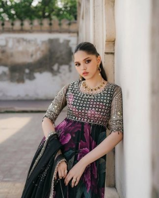New Designer Party Gown   Dupatta Set