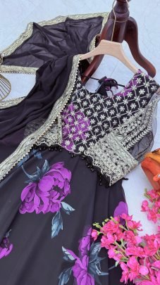 New Designer Party Gown   Dupatta Set