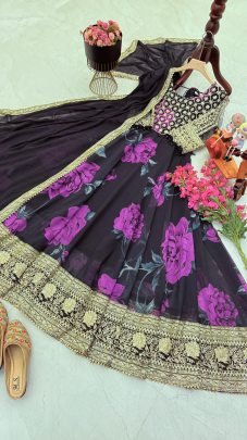 New Designer Party Gown   Dupatta Set