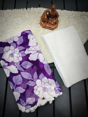 New Designer Purple Georgette saree