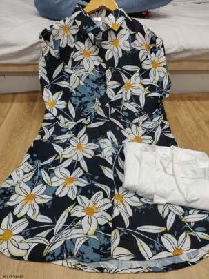 New Digital Print Rayon Black Kurtis Plazzo Set