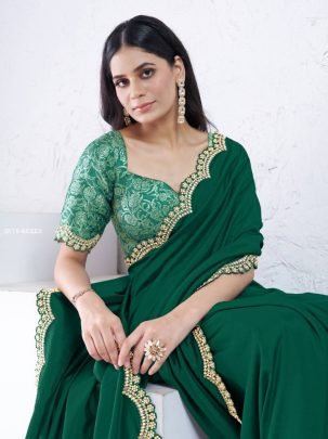 New Green Silk Saree Collection By Mahotsav