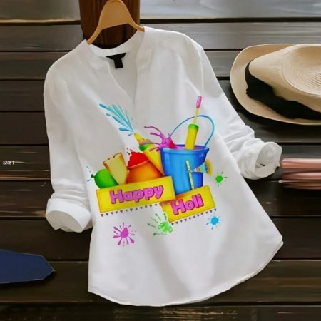 New Happy Holi Short Kurti by Fab Funda