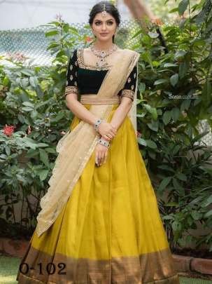 New Kanjivaram Silk Mustard saree