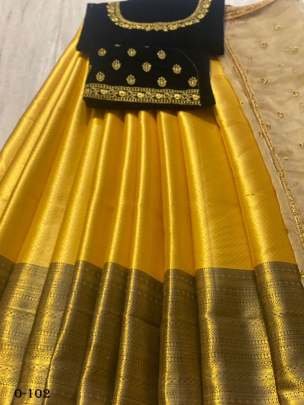 New Kanjivaram Silk Mustard saree