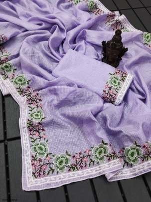 New Launch Purple Pure Soft Kota Doriya Saree