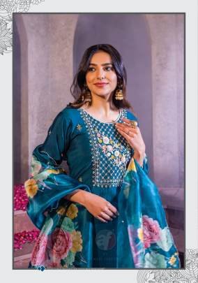 New Launched Anju Fabrics Mayra Vol 4 Modal Viscose Hand Work Readymade Suit