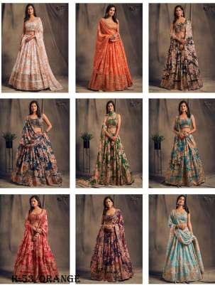 New Launching Orange Lehenga Choli With Dupattta