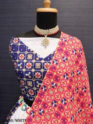 New Launching White Silk Lehenga Choli With Dupattta