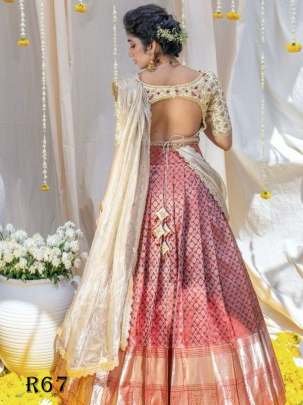 New Traditional Kanjivaram Silk Half Saree