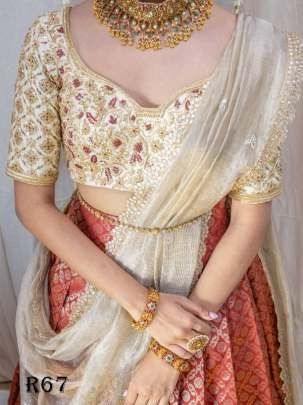 New Traditional Kanjivaram Silk Half Saree