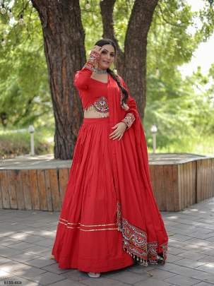 New Trendy Collection Red Gota Patti Work Lehenga Choli