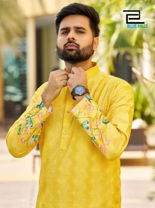 New Yellow Heavy Rayon Fabric Kurta Set