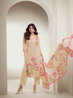 Newest Pure Cotton Digital Print Readymade Salwar Suit with Khatli Work 