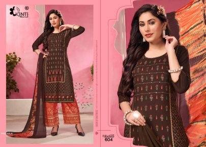PALLADIUM By Kinti Rayon Kurti Pant And Dupatta Set