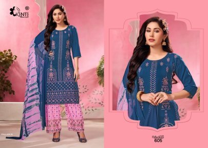PALLADIUM By Kinti Rayon Kurti Pant And Dupatta Set