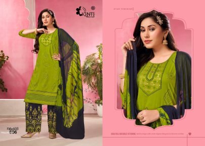 PALLADIUM By Kinti Rayon Kurti Pant And Dupatta Set