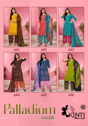 PALLADIUM By Kinti Rayon Kurti Pant And Dupatta Set