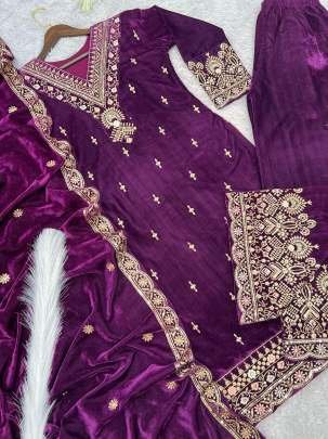 Party Wear Collection of Kurti, Palazzo with Dupatta