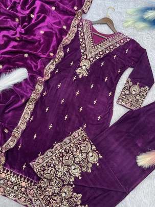 Party Wear Collection of Kurti, Palazzo with Dupatta