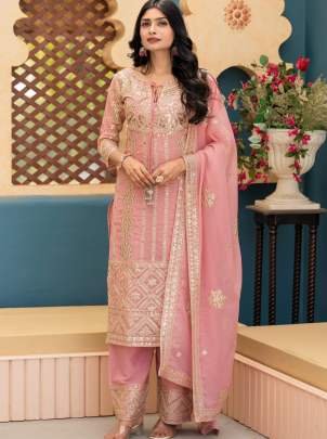 Party Wear Pink Kurti Eid Collection  