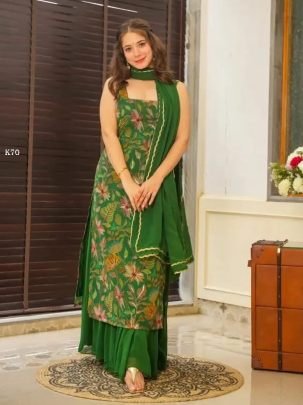 Party Wear Look New Top Palazzo And Dupatta