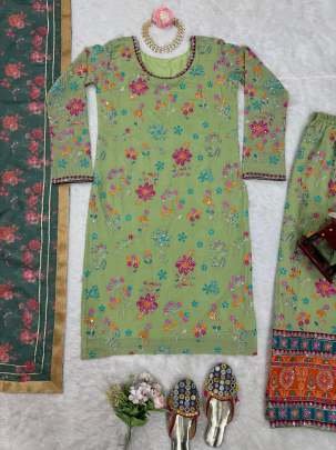 Party Wear Luxury Look Multy Work Georgette Top And Palazo Set