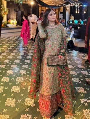 Party Wear Luxury Look Multy Work Georgette Top And Palazo Set