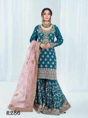 Party Wear Sequence Embroidery Work Sharara Suits