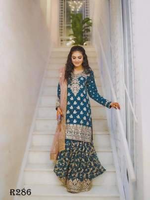 Party Wear Sequence Embroidery Work Sharara Suits