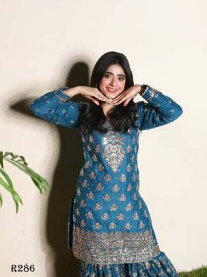 Party Wear Sequence Embroidery Work Sharara Suits