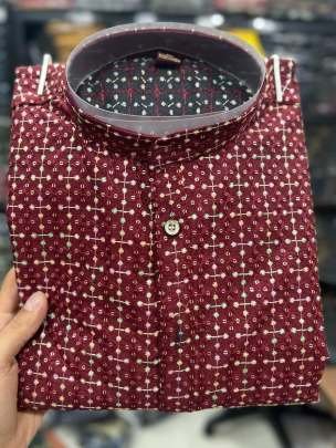 Party Wear Silk Red Kurta And Pyjama