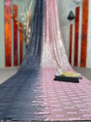 partywear sequence georgette saree with fancy blouse