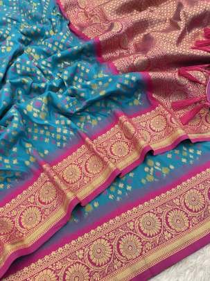 Patola Silk Sarees With Meenakari Ikkat Weaves
