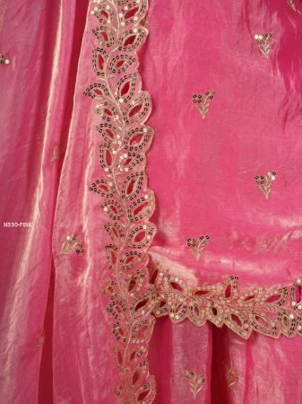 Pink Sequence Embroidered Sharara Suit Set