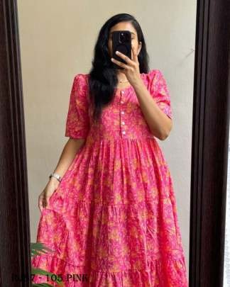 Pinklet Muslin One Pcs Dress