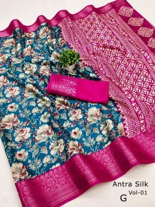 pranitha vol 17 Exclusive silk gold zari printed saree