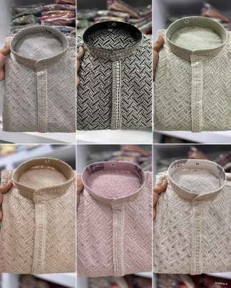 Premium Chiku Colour Kurta With Pyjama Set