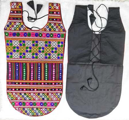 Premium Cotton Fabric Black Colour Navratri Top