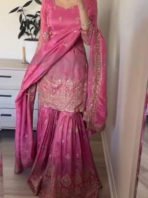 Premium Designer Readymade  Sharara  Suit Collections