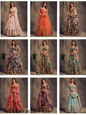 Premium Sky Blue Lehenga Choli With Dupatta