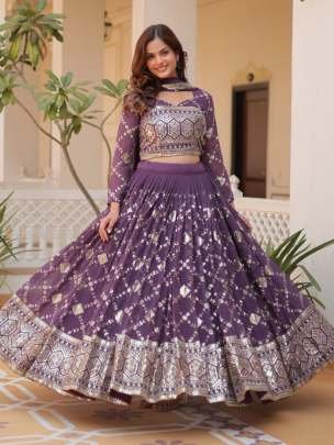 Premium Exclusive Heavy Faux Georgette Lehenga Choli With Sequence Work