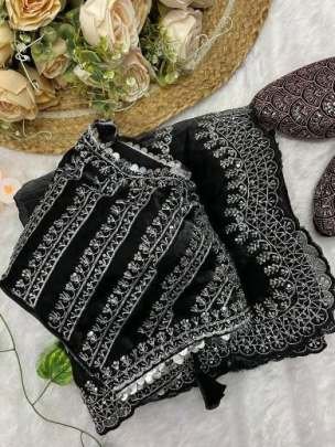 Premium Sequence Zari Work Jimmy Chhoo Satin Saree