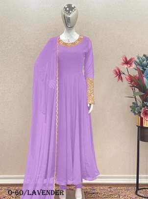Premium Lavender Colour Anarkali Gown