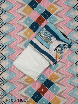 Premium Muslin Multi Color Kurti Pant With Dupatta