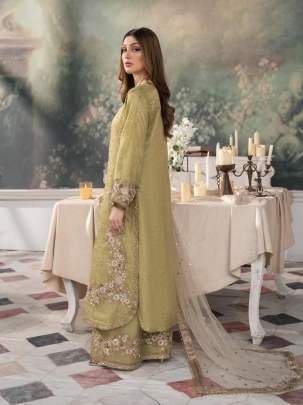 Premium New Launch Multi Work Chinon Silk Kurtis Palazo Set